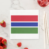 Vlag van Gambia Servet (Insitu)