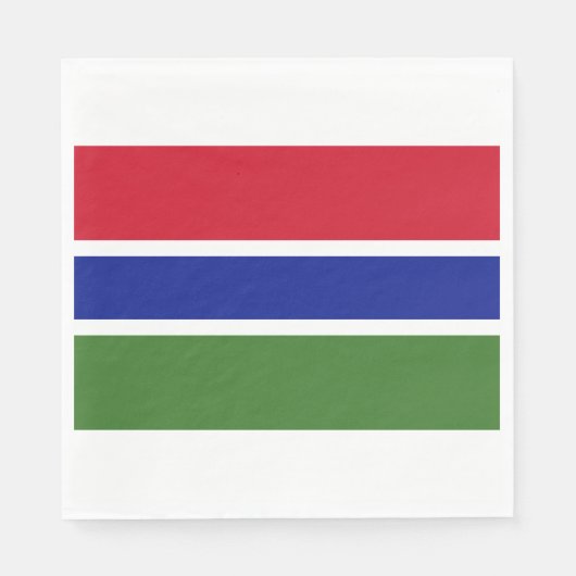 Vlag van Gambia Servet (Voorkant)