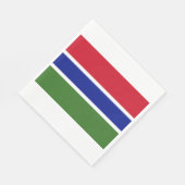 Vlag van Gambia Servet (Hoek)