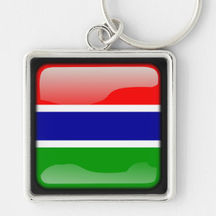 Vlag van Gambia Sleutelhanger