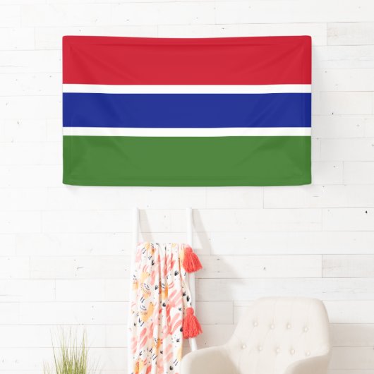 Vlag van Gambia Spandoek (Insitu)