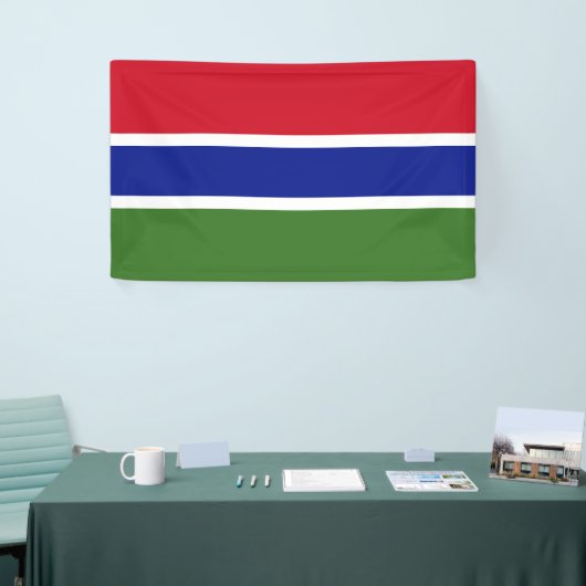 Vlag van Gambia Spandoek (Beurs)