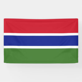 Vlag van Gambia Spandoek