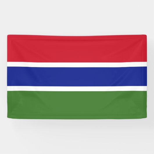 Vlag van Gambia Spandoek (Horizontaal)