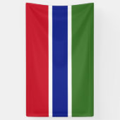 Vlag van Gambia Spandoek (Verticaal)