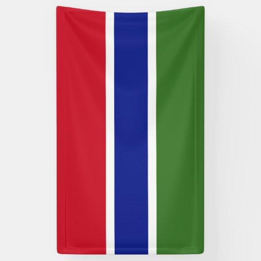 Vlag van Gambia Spandoek (Verticaal)