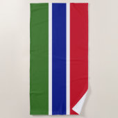 Vlag van Gambia Strandlaken (Voorkant)