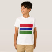 Vlag van Gambia T-shirt (Voorkant volledig)