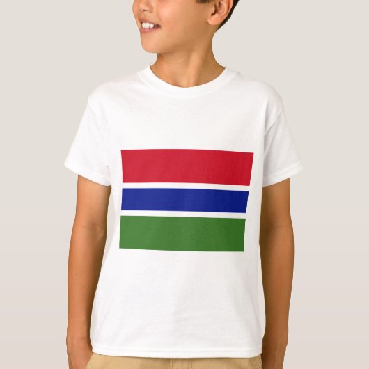 Vlag van Gambia T-shirt (Voorkant)