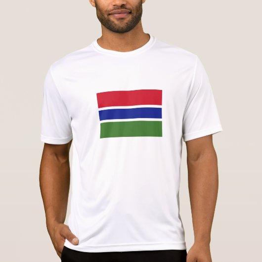 Vlag van Gambia T-shirt (Voorkant)