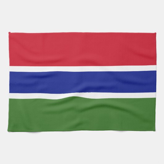 Vlag van Gambia Theedoek (Horizontaal)