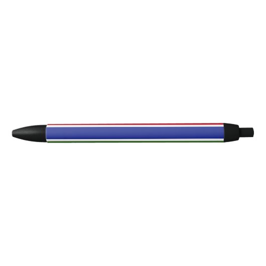 Vlag van Gambia Zwarte Inkt Pen (Voorkant)