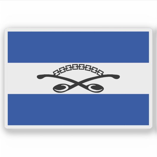 Vlag van Gazankulu / het Tsonga-volk, Zuid-Afrika Sticker (Voorkant)