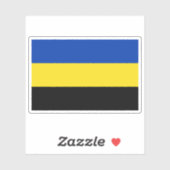 Vlag van Gelderland, Nederland Sticker (Vel)