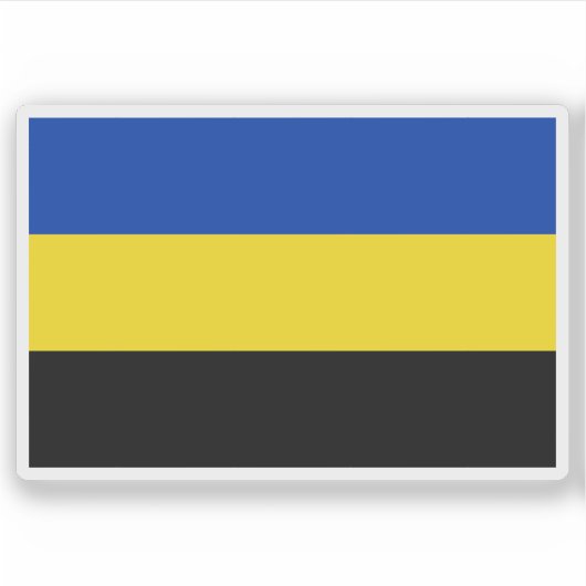 Vlag van Gelderland, Nederland Sticker (Voorkant)