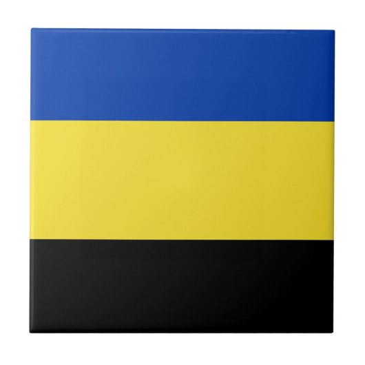 Vlag van Gelderland Tegeltje (Voorkant)