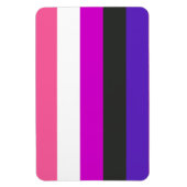 Vlag van genderfluïde trots magneet (Verticaal)