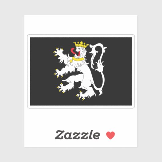 Vlag van Gent, België Sticker (Vel)
