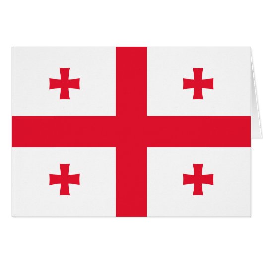 Vlag van Georgia (Voorkant Horizontaal)