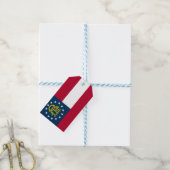 Vlag van Georgia (Amerikaanse staat) Cadeaulabel (Met Touw)