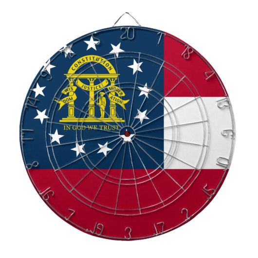 Vlag van Georgia (Amerikaanse staat) Dartbord (Voorkant)
