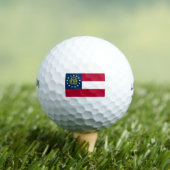 Vlag van Georgia (Amerikaanse staat) Golfballen (Insitu Shirt)