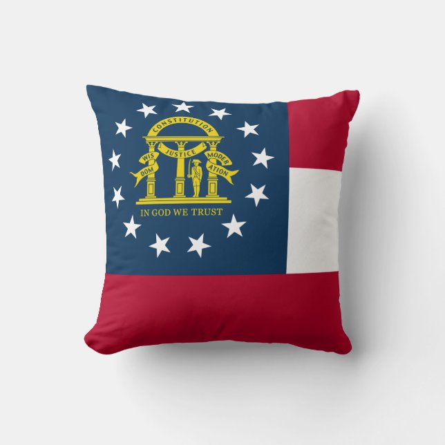 Vlag van Georgia (Amerikaanse staat) Kussen (Voorkant)