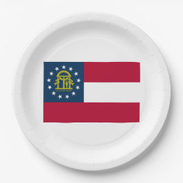 Vlag van Georgia (Amerikaanse staat) Papieren Bordje