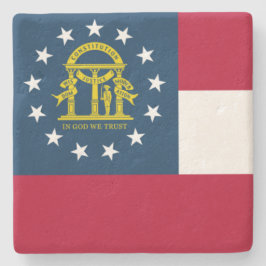 Vlag van Georgia (Amerikaanse staat) Stenen Onderzetter