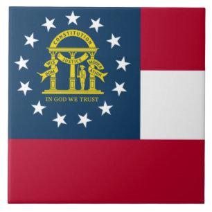 Vlag van Georgia (Amerikaanse staat) Tegeltje