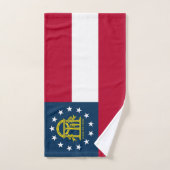 Vlag van Georgia Bad Handdoek (Handdoek)