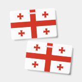 Vlag van Georgia Badge (Voor- en achterkant)