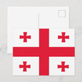 Vlag van Georgia Briefkaart (Voorkant / Achterkant)