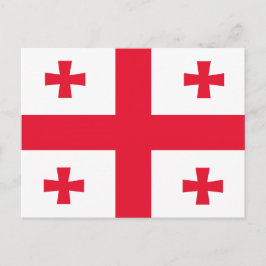 Vlag van Georgia Briefkaart