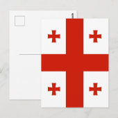 Vlag van Georgia Briefkaart (Voorkant / Achterkant)