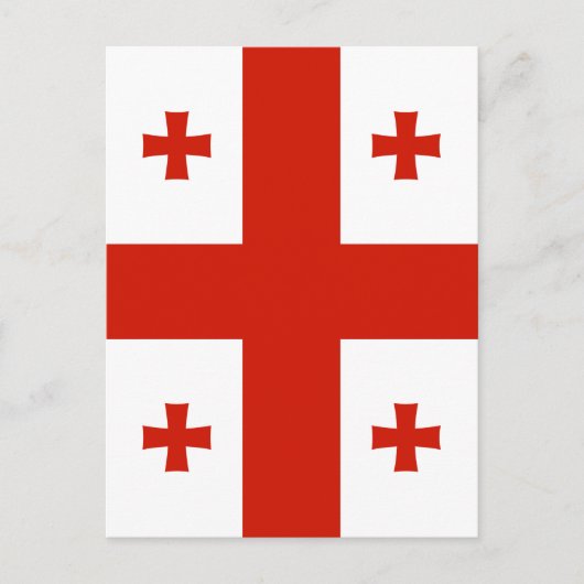 Vlag van Georgia Briefkaart (Voorkant)
