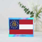 Vlag van Georgia Briefkaart (Staand voorkant)