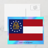 Vlag van Georgia Briefkaart (Voorkant / Achterkant)