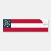 Vlag van Georgia Bumpersticker (Voorkant)
