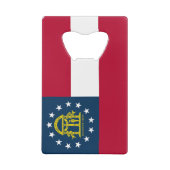 Vlag van Georgia Creditkaart Flessenopener (Achterkant)