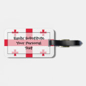 Vlag van Georgia Easy ID Personal Bagagelabel (Achterkant horizontaal)