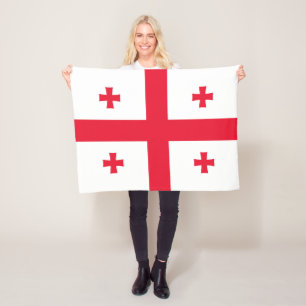 Vlag van Georgia Fleece Deken