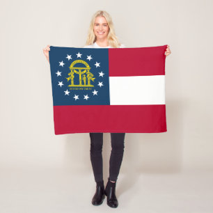 Vlag van Georgia Fleece Deken