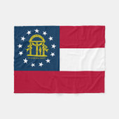 Vlag van Georgia Fleece Deken (Voorkant (Horizontaal))
