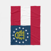 Vlag van Georgia Fleece Deken (Voorkant)