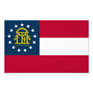 Vlag van Georgia Foto Afdruk