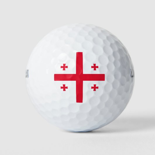 Vlag van Georgia Golfballen (Voorkant)