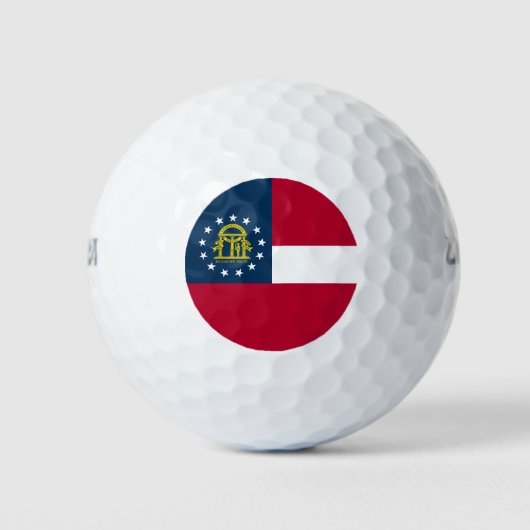 Vlag van Georgia Golfballen (Voorkant)