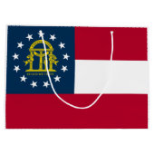 Vlag van Georgia Groot Cadeauzakje (Achterkant)