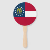 Vlag van Georgia Handwaaier (Achterkant)